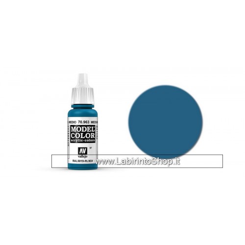 Vallejo Model Color 70.963 Medium Blue 17ml