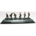 Caesar: Panzergrenadiers tedeschi WWII set1 (later set, pose d'attacco) - miniature dipinte a mano con display e basetta