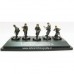 Caesar: Panzergrenadiers tedeschi WWII set3 (later set, pose d'attacco) - miniature dipinte a mano con display e basetta