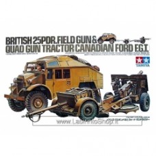 Tamiya 1:35 British 25PDR.Field Gun & Quad Gun Tractor