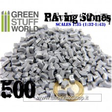 Green Stuff World Model Paving Bricks - Grey x500