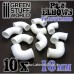 Green Stuff World Plasticard Pipe ELBOWS 16mm