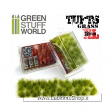 Green Stuff World Grass TUFTS - 12mm self-adhesive - Realistic Green