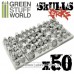 Green Stuff World 50x Resin ORK Skulls