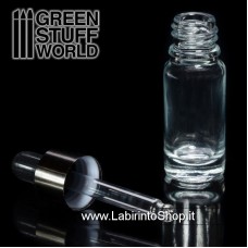 Green Stuff World Empty Glass Jar with Pipette