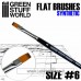 Green Stuff World Flat Synthetic Brush Size 6