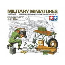 Tamiya Model German Kubelwagen Engine Maintenance Set 1/35 Scale Kit