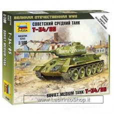 Zvezda Soviet Medium Tank T-34/85 - 1/72 Nap Fit