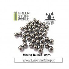 Green Stuff World Mixing Paint Steel Bearing Balls in 8mm