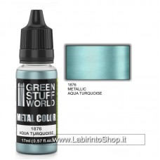 Green Stuff World Metallic Paint Aqua Tuerquoise 17ml