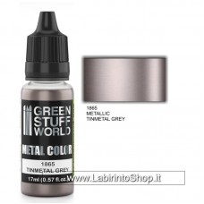 Green Stuff World Metallic Paint Tinmetal Grey 17ml