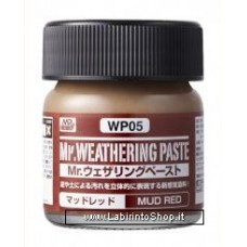 Mr.Hobby Gunze Color Wp05 Mr. Wheathering Paste Mud Red