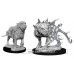 Dungeons & Dragons: Nolzur's Marvelous Unpainted Minis: Mastiff and Shadow Mastiff