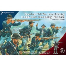 Perry Miniatures American Civil War Union Infantry In Sack Coats Skirmishing 1861-1865 28mm 1/56