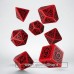 Q workshop Celtic 3D Revised Red & black Dice Set (7)