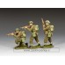 DD341G Riflemen in Action Set (w/Grass Base)