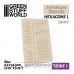 Green Stuff World Self-adhesive stencils - Hexagons L - 9mm