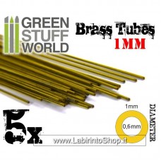 Green Stuff World Brass Tubes 1mm