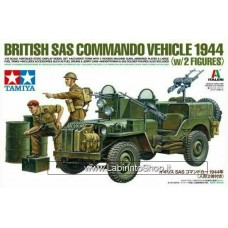 Tamiya 1:35 British SAS Commando Vehicle 1944 with 2 figures