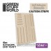 Green Stuff World Self-adhesive stencils - Caution Strips