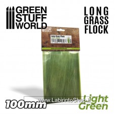 Green Stuff World Long Grass Flock 100mm - Light Green