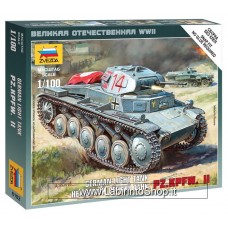 Zvezda German Light Tank Pz. Kpfw. II - 1/100 Nap Fit