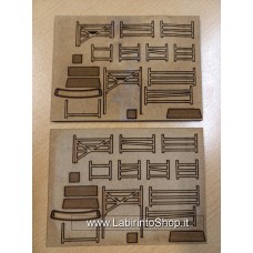 Staccionate 1/72 Legno Taglio Laser