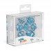 Oakie Doakie Dice 7 Dice Speckled Light Blue