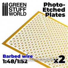 Green Stuff World Photo-etched Plates - Barbed Wire