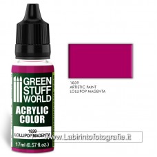 Green Stuff World 17ml Acrylic Color 1839 Lollipop Magenta