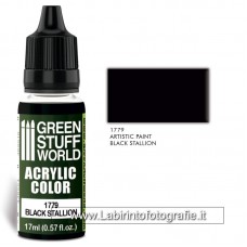 Green Stuff World 17ml Acrylic Color 1779 Black Stallion