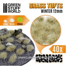 Green Stuff World Grass TUFTS - 12mm self-adhesive - Winter