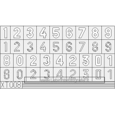 Eduard Express Mask Stencil 1/35 German Numbers Medium