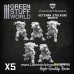 Green Stuff World PuppetsWar Veteran Stalkers Bodies S212