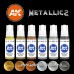 AK Interactive - AK11608 - 3rd Generation Acrylics- Metallics