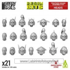 Green Stuff World Resin Bits Traitors Squad Assembly Heads