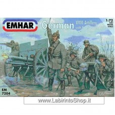 Emhar EM 7204 - 1/72 - WWI German Artillery with 96 n/A 77mm Gun
