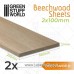 Green Stuff World Beechwood Sheet 2x100x250mm