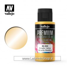 Vallejo Premium Color 62.042 Metallic Yellow 60ml