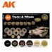 AK Interactive - AK11672 - 3rd Generation Acrylics - Tracks & Wheels