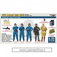 Mirage Hobby 1/72 WWII Italian Tank Crew Plastic Model Kits