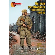 Mars 32029 - German Paratroopers Tropical Uniforms WWII - 15 Figures 1/32