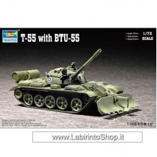 Trumpeter 1/72 T-55 With BTU-55 Plastic Model Kit