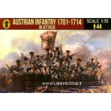 Strelets 1/72 261 Austrian Infantry 1701-1714 In attack