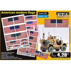ETA Diorama - 530 - Modern - 1/35 - American Modern Flags