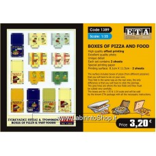 ETA Diorama - 1389 - Modern - 1/35 - Boxes of Pizza Fast Food