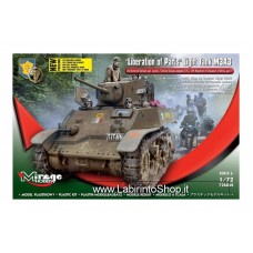 Mirage Hobby 1/72 M3A3 Light Tank Liberation de Paris Plastic Model Kits