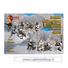 Mars 72142 - 1/72 - German Artillery Crew Winter WWII Part II 36 Figure 8 Guns