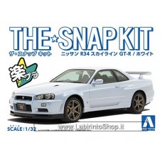 Aoshima The Snap Kit 1/32 Skyline GT-R White