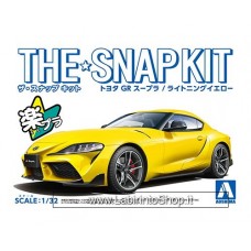 Aoshima The Snap Kit 1/32 Toyota GR Supra Lighting Yellow Plastic Model Kit